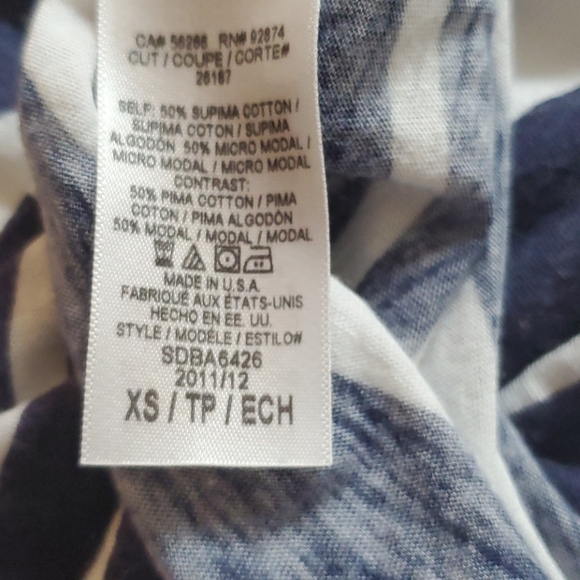 Splendid navy and white striped maxi dress - Picture 7 of 12